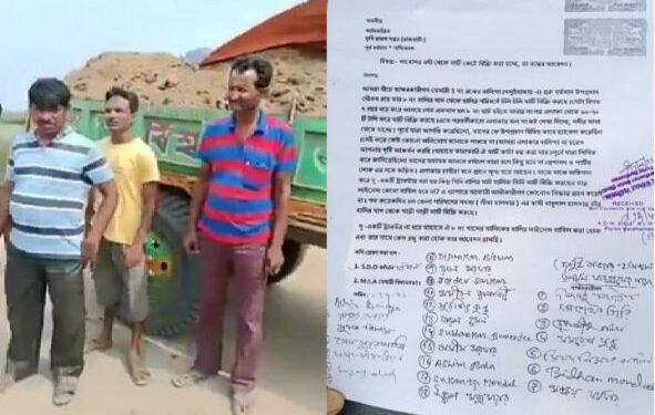 তৃণমূলের উপপ্রধান এবং জেলাপরিষদ সদস্যার স্বামীর বিরুদ্ধে নদীর মাটি কেটে বিক্রীর অভিযোগ তুলল খোদ তৃণমূল কর্মীরা