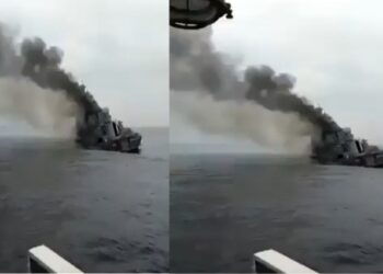 কৃষ্ণসাগরে ডুবে যাওয়া রুশ যুদ্ধজাহাজ মস্কোভার প্রায় ৫০০ নাবিকের হদিশ মেলেনি