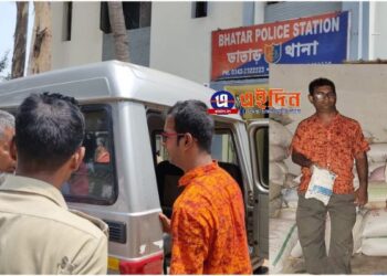 পাচারের আগে বিপুল পরিমান রেশন সামগ্রীসহ ব্যবসায়ীকে গ্রেফতার করল ভাতার থানার পুলিশ
