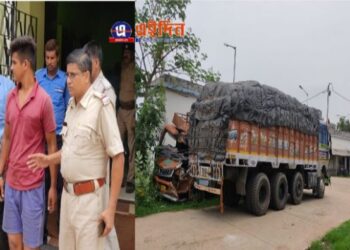 ভাতারে ফের রেশন সামগ্রী পাচার  : ট্রাক ভর্তি গম আটক করল পুলিশ, গ্রেফতার চালক ও খালাসি