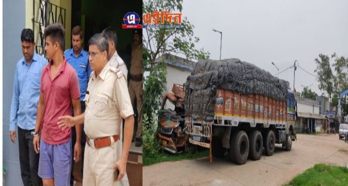 ভাতারে ফের রেশন সামগ্রী পাচার  : ট্রাক ভর্তি গম আটক করল পুলিশ, গ্রেফতার চালক ও খালাসি