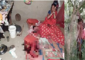 স্ত্রীকে কুড়ুল দিয়ে নৃশংসভাবে কুপিয়ে খুন করে গলায় ফাঁস দিয়ে আত্মঘাতী স্বামী