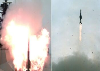 ভারতীয় নৌবাহিনীর জন্য স্বল্প পাল্লার সারফেস টু এয়ার মিসাইলের সফল উৎক্ষেপণ করল ডিআরডিও