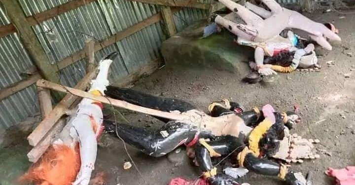 ফের মন্দিরে ঢুকে প্রতিমা ভাঙচুর চালালো বাংলাদেশের  জিহাদিরা