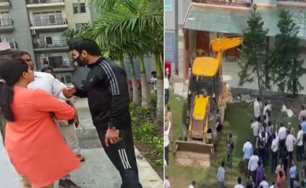মহিলাকে হেনস্থা এবং কটূক্তির অভিযোগে স্বঘোষিত বিজেপি নেতার বাড়ির অবৈধ নির্মাণ ভাঙল যোগীর পুলিশ