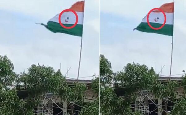 বিহারে জাতীয় পতাকার অপমান, অশোক চক্রের জায়গায় চাঁদ-তারা ছাপা পতাকা উত্তোলন