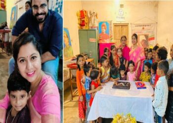 দমদমের ‘আদরবাসা’র দুঃস্থ শিশুদের সঙ্গে নিজের জন্মদিন পালন করলেন সরকারি আধিকারিক