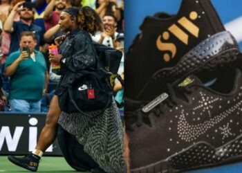 জীবনের শেষ ইউএস ওপেনে হীরে লাগানো জুতো পড়ে খেলছেন সেরেনা উইলিয়ামস