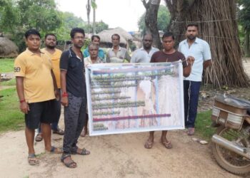 বেহাল রাস্তার কারনে ভোট বয়কটের ডাক ৫ গ্রামের বাসিন্দাদের