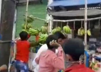 বৃদ্ধ ফল বিক্রেতার দোকান থেকে কলা লুট করছে বাম কর্মীরা, ভিডিও ভাইরাল হতেই নিন্দার ঝড়