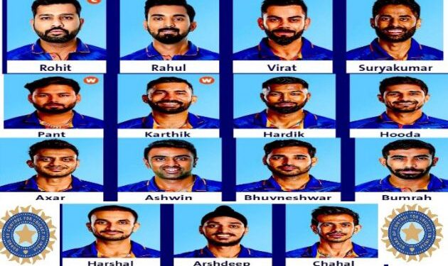 টি-২০ বিশ্বকাপের জন্য দল ঘোষণা করল ভারত