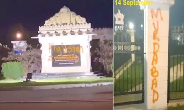 কানাডার হিন্দু মন্দিরে ভারত বিরোধী শ্লোগান লিখলো খালিস্থানিরা