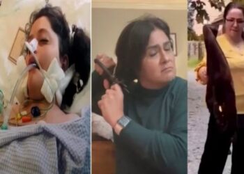 তরুনীকে পিটিয়ে মারার ঘটনা : নিজেদের হিজাব পুড়িয়ে,চুল কেটে প্রতিবাদ করছেন ইরানি মহিলারা