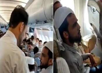 পাকিস্থানি যাত্রীর  উৎপাতে অতিষ্ট হয়ে তাকে বেঁধে রাখলো বিমানের ক্রু মেম্বাররা
