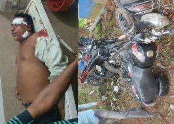 ভাতারে বাইক-পিকআপ ভ্যানের মুখোমুখি সংঘর্ষে গুরুতর আহত ২