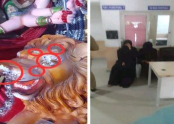 হায়দ্রাবাদে দেবী দূর্গার প্রতিমা ভাঙচুরের অভিযোগে ধৃত দুই মুসলিম মহিলা, পুলিশের দাবি  হামলাকারীরা মানসিকভাবে অসুস্থ