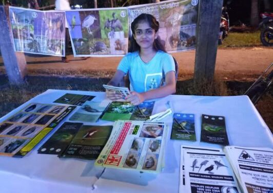 পূজোর দিনগুলিতে সাপ ও বন্যপ্রাণী নিয়ে সচেতনতামূলক প্রচার করলেন দত্তপুকুরের ছাত্রী