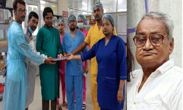 কাটোয়া হাসপাতালে মৃত বৃদ্ধের চক্ষুদান করল পরিবার
