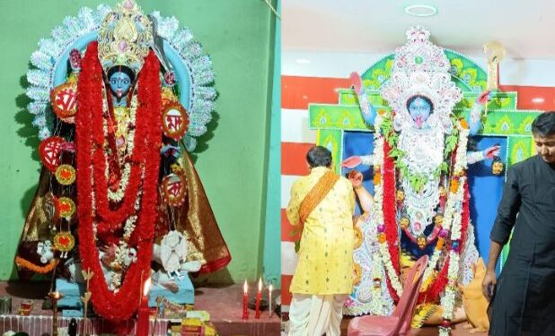 কালীপূজো ঘিরে মেতে উঠল পূর্ব বর্ধমান জেলার ভাতার বাজার