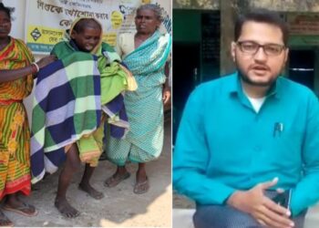 ভাতারের স্কুল শিক্ষকের তৎপরতায় মানসিক ভারসাম্যহীন অসুস্থ মহিলাকে উদ্ধার করল পুলিশ