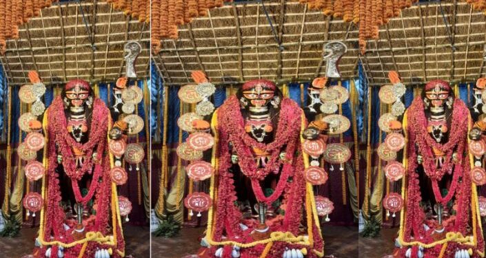 পাগলি কালী মায়ের পূজো ঘিরে মেতে উঠল কাটোয়া শহর