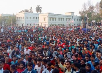 নবীন বরণ উৎসব পালিত হল পূর্ব বর্ধমানের গুসকরা মহাবিদ্যালয়ে