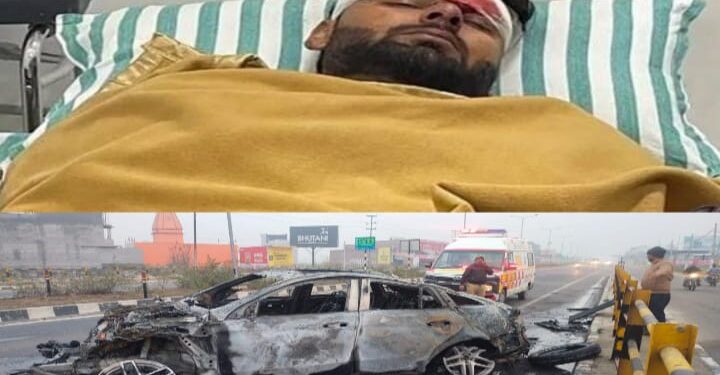 গাড়ি দূর্ঘটনায় গুরুতর আহত ভারতীয় দলের উইকেটরক্ষক-ব্যাটসম্যান ঋষভ পন্থ