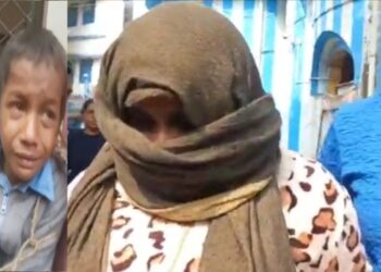 চোর সন্দেহে হাত-পা বেঁধে শিশুকে মারধর, পুলিশ হেপাজতে অভিযুক্ত মহিলা