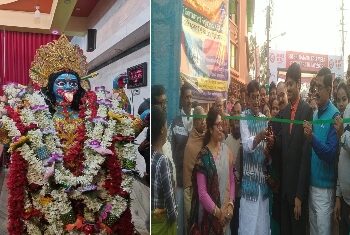 গুসকরায় শুরু হল শতাব্দী প্রাচীন রটন্তী কালী পুজো