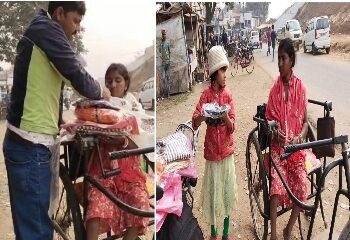 উৎসবের আবহে দুঃস্থ প্রতিবন্ধী বধূ ও তাঁর পরিবারের জন্য নতুন পোশাক কিনে দিলেন ভাতারের মুসলিম যুবক