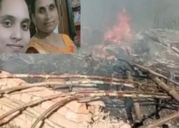 কানপুর দেহাতে উচ্ছেদ অভিযানের সময় জীবন্ত দগ্ধ হয়ে মৃত্যু মা ও মেয়ের