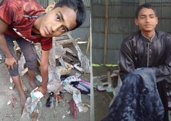 বাংলাদেশে কালীমূর্তি ভাঙচুর চালালো জিহাদি কিশোর পারভেজ ইসলাম