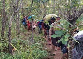 সামরিক বাহিনীর হামলা থেকে প্রাণ বাঁচাতে মিয়ানমারের কায়াহ রাজ্যের ৮০ শতাংশ মানুষ ঘরবাড়ি ছেড়ে পালিয়েছে