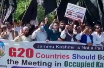 শ্রীনগরে জি-২০ সম্মেলনের প্রতিবাদে পাকিস্তান অধিকৃত কাশ্মীরে বিক্ষোভ প্রদর্শন করল শাহবাজ শরিফের দল