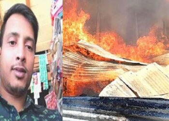 দোকানে পেট্রোল ঢেলে আগুন ধরিয়ে বাংলাদেশের হিন্দু ব্যবসায়ীকে জীবন্ত পুড়িয়ে মারার অভিযোগ