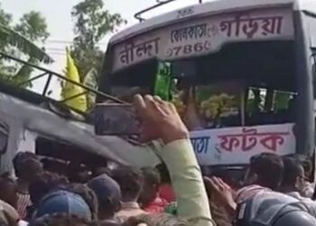 নন্দীগ্রামে বাস ও ট্রেকারের মুখোমুখি সংঘর্ষে মৃত ২, আহত অন্তত ১৮