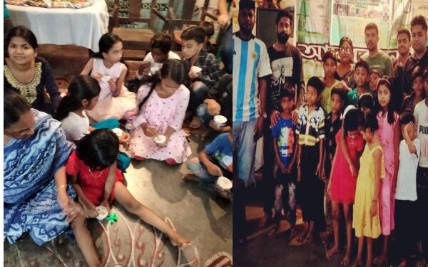 পথ দূর্ঘটনায় নিহত সঙ্গীর স্মরণে দমদমের দু:স্থ শিশুদের নিয়ে শ্রাদ্ধানুষ্ঠানের আয়োজন করলেন বন্ধুরা