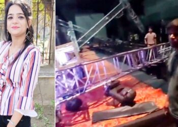 নয়ডায় ফ্যাশন শোয়ে র্যাম্পে হাঁটার সময় লোহার স্তম্ভ পড়ে মডেলের মৃত্যু