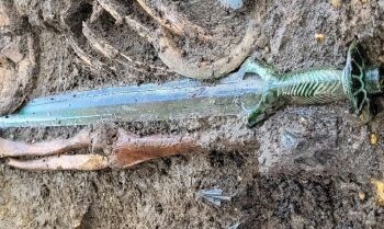 জার্মানির একটি কবরে মিললো চতুর্দশ শতকের অক্ষত তলোয়ার