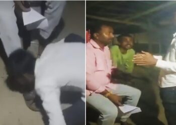 মুখে প্রস্রাবের পর এবার দলিত যুবককে জুতো চাটানোর অভিযোগ