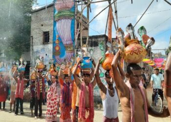 কাটোয়ার খাসপুর গ্রামে শুরু হল শতাব্দী প্রাচীন মনসা পুজো