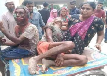 নিজের জমির বেআইনি দখল রুখতে গিয়ে পাশ্ববর্তী গ্রামের মুসলিম জনতার হাতে খুন নড়াইলের হিন্দু কৃষক