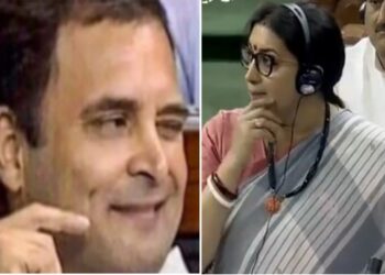 সংসদের অধিবেশনের মাঝে কেন্দ্রীয় মন্ত্রী স্মৃতি ইরানিকে ‘ফ্লাইং কিস’ দিয়ে বিতর্কে জড়ালেন রাহুল গাঁধী