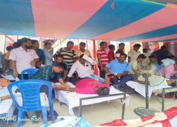মঙ্গলকোট থানার উদ্যোগে রক্তদান শিবির