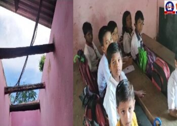 বেহাল স্কুল ভবন, আকাশে মেঘ জমলেই ছুটি হয়ে যায় রায়নার হাকৃষ্ণপুর প্রাথমিক বিদ্যালয়ে