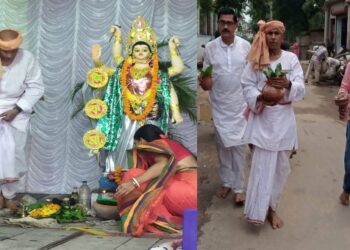 মহাসমারোহে গুসকরা পুরসভায় পালিত হল বিশ্বকর্মা পুজো