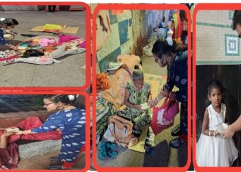 বিজয়া দশমীতে দুঃস্থদের হাতে নতুন পোশাক ও মিষ্টান্ন তুলে দিলেন দমদমের মণ্ডল দম্পতি