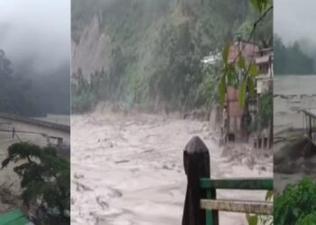 মেঘভাঙা বৃষ্টিতে সিকিমের লাচেন উপত্যকার তিস্তা নদীতে আকস্মিক বন্যায় ২৩ সেনা নিখোঁজ