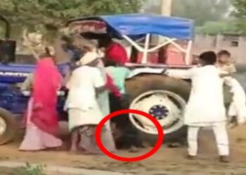 রাজস্থানে ব্যক্তির শরীরের উপর দিয়ে বারবার ট্রাক্টরের চাকা চালিয়ে দিয়ে নির্মমভাবে পিষে মারল চালক