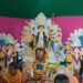 আর্থিক প্রতিকূলতার মাঝেও ঐতিহ্য মেনেই দুর্গাপুজো ভাতারের সোতখালি পঞ্চানন আশ্রমে